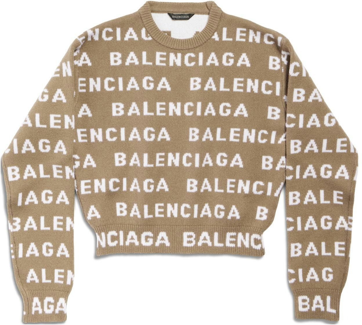 women-balenciaga-ss-24-two-tone-logo-knit-sweater-regular-fit-in-dark-beige-761591-t16739677
