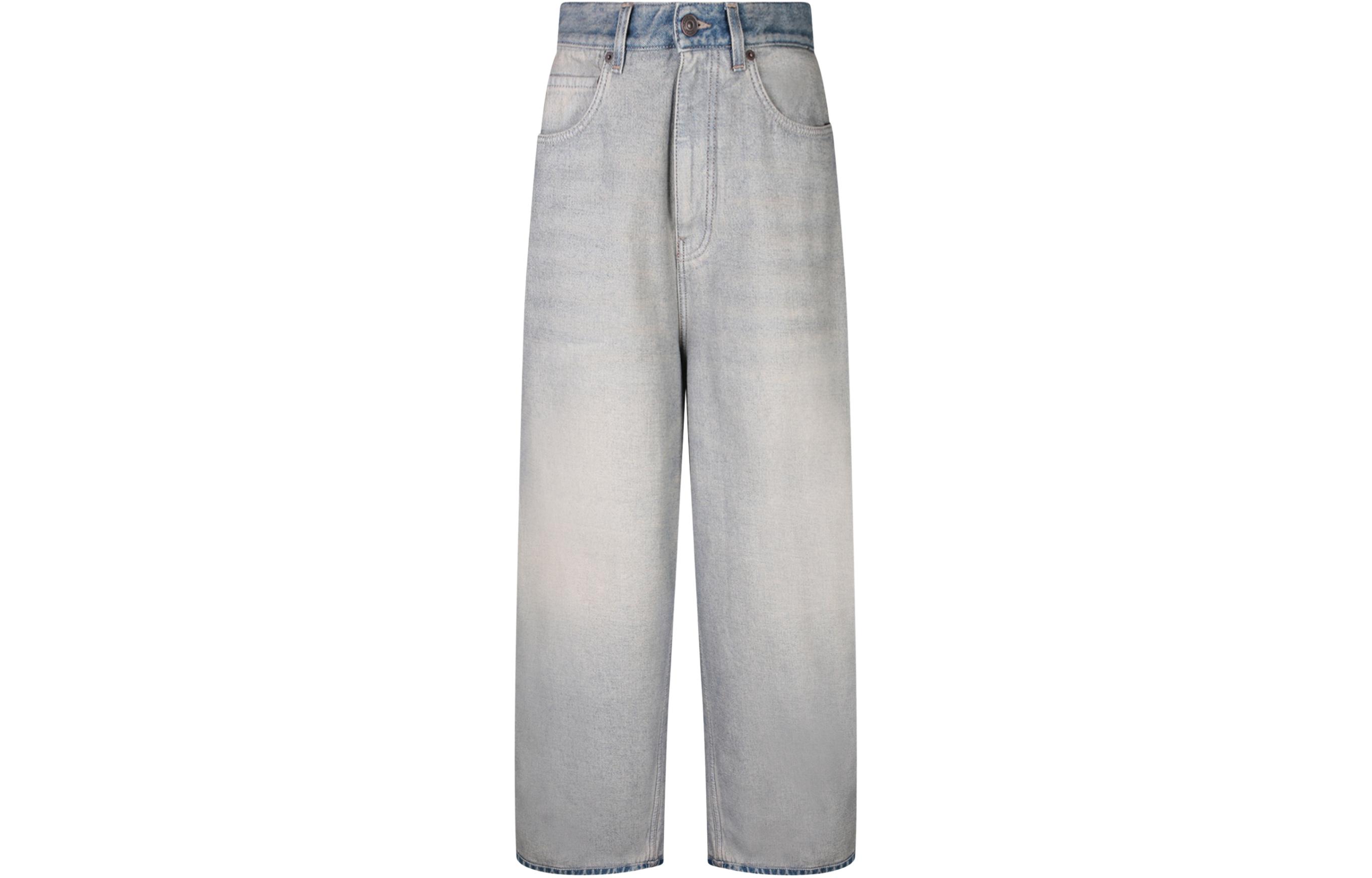 Order (W) 巴黎世家 SS24 浅蓝色直筒牛仔裤 女士常规版型洗旧款式 773771TDW154209