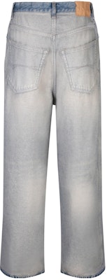 (W) 巴黎世家 SS24 浅蓝色直筒牛仔裤 女士常规版型洗旧款式 773771TDW154209 Lookbook (W) 巴黎世家 SS24 浅蓝色直筒牛仔裤 女士常规版型洗旧款式 773771TDW154209