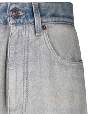 (W) 巴黎世家 SS24 浅蓝色直筒牛仔裤 女士常规版型洗旧款式 773771TDW154209 Sizing (W) 巴黎世家 SS24 浅蓝色直筒牛仔裤 女士常规版型洗旧款式 773771TDW154209