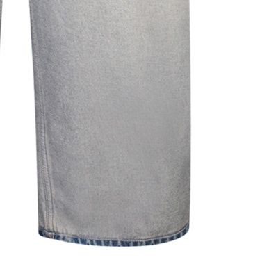 (W) 巴黎世家 SS24 浅蓝色直筒牛仔裤 女士常规版型洗旧款式 773771TDW154209 Cheap (W) 巴黎世家 SS24 浅蓝色直筒牛仔裤 女士常规版型洗旧款式 773771TDW154209