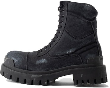 (W) バレンシアガ コンバットブーツ 20mm ウォッシュドブラック 694060W2H111000 Buy (W) バレンシアガ コンバットブーツ 20mm ウォッシュドブラック 694060W2H111000
