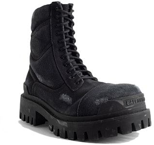 (W) バレンシアガ コンバットブーツ 20mm ウォッシュドブラック 694060W2H111000 Lookbook (W) バレンシアガ コンバットブーツ 20mm ウォッシュドブラック 694060W2H111000
