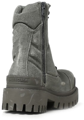 (Women) Balenciaga Combat Strike 20mm Boots 'Washed Grey Cotton' 694060W2H113300 Lookbook (Women) Balenciaga Combat Strike 20mm Boots 'Washed Grey Cotton' 694060W2H113300