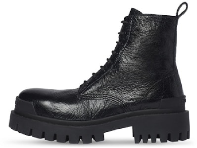 (W) 巴黎世家 Strike 黑色羊皮系带靴 590974WAD401000 Buy (W) 巴黎世家 Strike 黑色羊皮系带靴 590974WAD401000