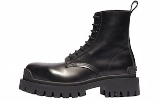 (Women) Balenciaga Strike Lace-Up Boot 'Black' 590974-WA960-1000 (Women) Balenciaga Strike Lace-Up Boot 'Black' 590974-WA960-1000