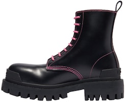 (Women) Balenciaga Strike Lace-Up Boot 'Black Pink' 590974-WA964-1085 (Women) Balenciaga Strike Lace-Up Boot 'Black Pink' 590974-WA964-1085