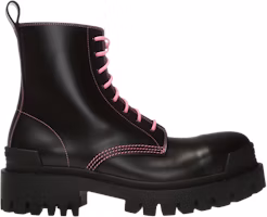 (Women) Balenciaga Strike Lace-Up Boot 'Black Pink' 590974-WA964-1085 (Women) Balenciaga Strike Lace-Up Boot 'Black Pink' 590974-WA964-1085