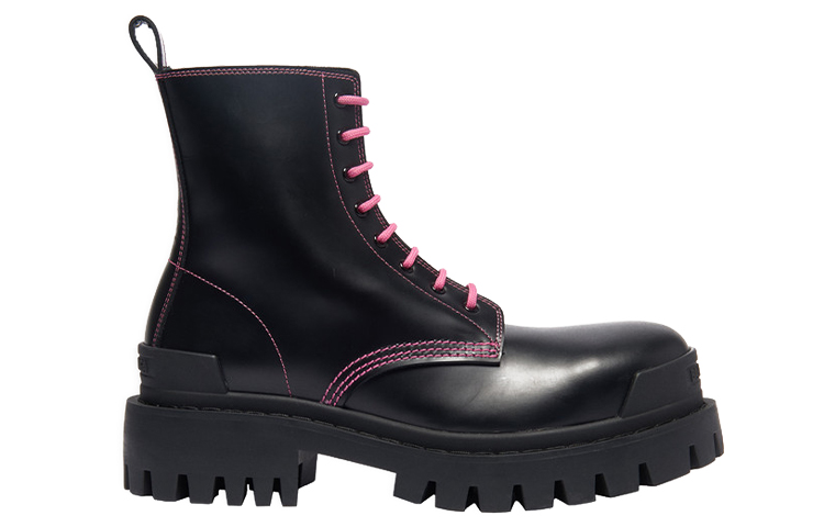 Order (W) Balenciaga Strike Schnürstiefel ''Schwarz Pink'' 590974-WA964-1085