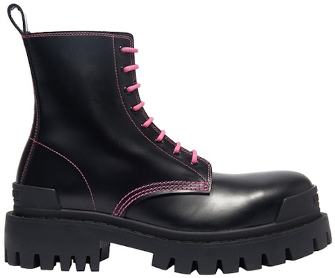 (W) バレンシアガ ストライク レースアップ ブーツ "ブラックピンク" 590974-WA964-1085 Order (W) バレンシアガ ストライク レースアップ ブーツ "ブラックピンク" 590974-WA964-1085