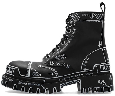 (W) Balenciaga Strike Schnürstiefel ''Marker Pen Print - Schwarz'' 590974-WBEF2-1090 Buy (W) Balenciaga Strike Schnürstiefel ''Marker Pen Print - Schwarz'' 590974-WBEF2-1090