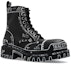 Order (W) Balenciaga Strike Lace-Up Boot 'Marker Pen Print - Hitam' 590974-WBEF2-1090
