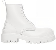 巴黎世家 牛皮革 厚底馬丁靴 女款 白色 Order 巴黎世家 牛皮革 厚底馬丁靴 女款 白色