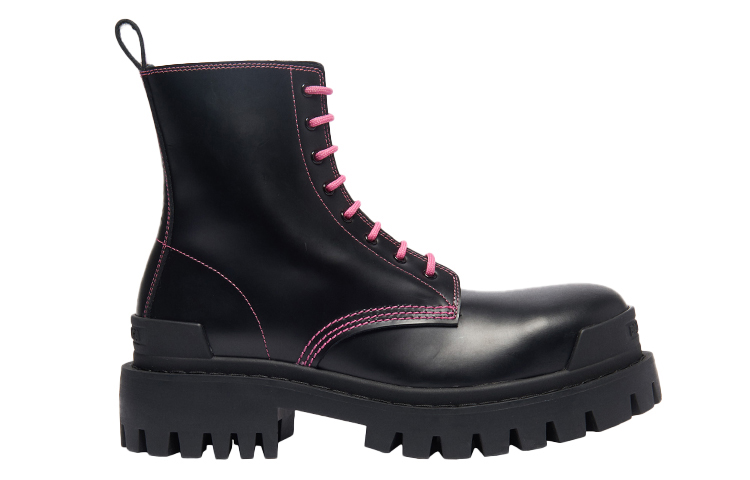 Order (W) Botas Balenciaga Strike Cordones Martin Negro/Rosa 590974WA9641056