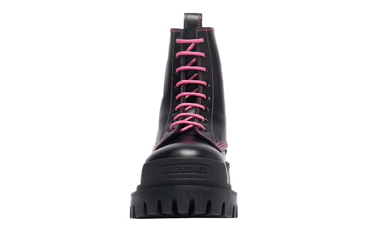 Lookbook (W) Botas Balenciaga Strike Cordones Martin Negro/Rosa 590974WA9641056