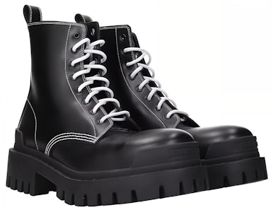 (W) 巴黎世家黑色系带Strike靴 590974WA9641070 Order (W) 巴黎世家黑色系带Strike靴 590974WA9641070