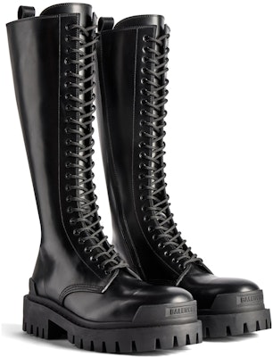 (Women) Balenciaga Strike 20mm Boots 'Black Matte Smooth Calfskin' 763557WA9601000 Order (Women) Balenciaga Strike 20mm Boots 'Black Matte Smooth Calfskin' 763557WA9601000