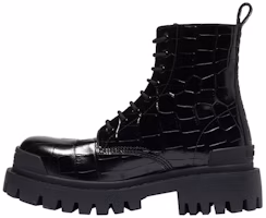 (Women) Balenciaga Strike Martin Boots Black 600970WA9D01000 (Women) Balenciaga Strike Martin Boots Black 600970WA9D01000