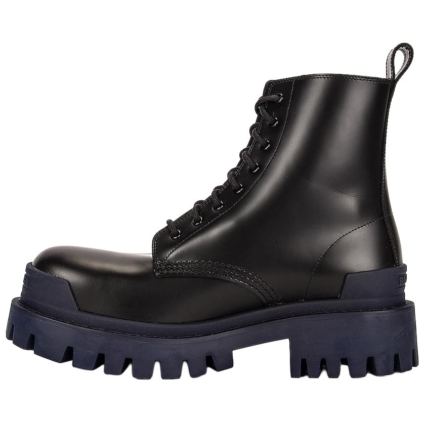 (Women) Balenciaga Strike Martin Boots Black/Blue 590974WA9671040