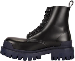 (Women) Balenciaga Strike Martin Boots Black/Blue 590974WA9671040 (Women) Balenciaga Strike Martin Boots Black/Blue 590974WA9671040