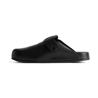 (W) Balenciaga Sunday Leather Clogs 'Black'
