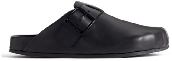 (W) 巴黎世家星期天黑色皮革木屐 761284WCEA11000 Order (W) 巴黎世家星期天黑色皮革木屐 761284WCEA11000