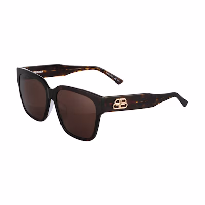 (Women) Balenciaga Sunglasses with Grey Lenses and Black Square Frame Unisex Classic. BB0056SA-002 56