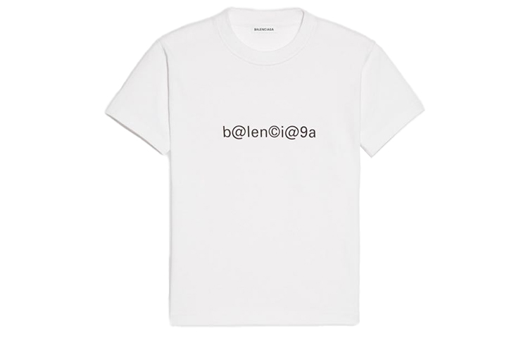 (Women) Balenciaga Symbolic Fitted Crew Neck T-Shirt White 612964TIV509040 圖 2