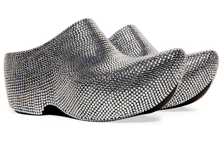 Lookbook (W) Balenciaga Technoclog ''Rhinestone Muller Zwart en Wit'' 739860W0FOL8000