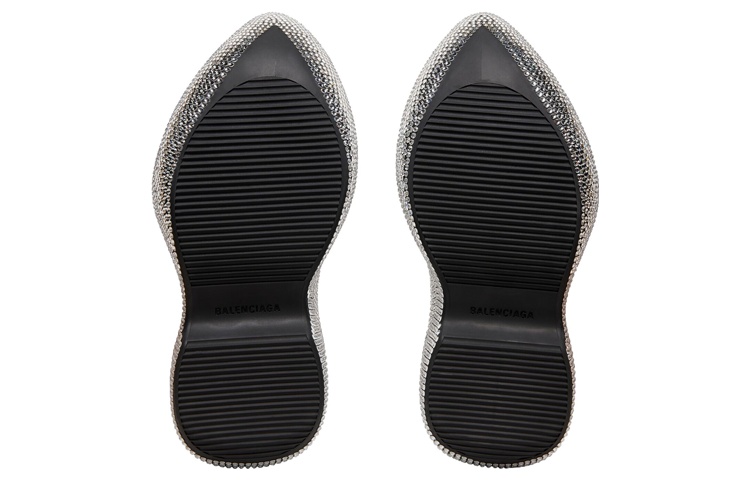 Sizing (W) Balenciaga Technoclog ''Rhinestone Muller Zwart en Wit'' 739860W0FOL8000