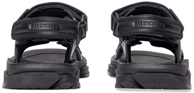 巴黎世家 Tourist 魔術貼平底 時尚涼拖 女款 黑色 Details for 巴黎世家 Tourist 魔術貼平底 時尚涼拖 女款 黑色