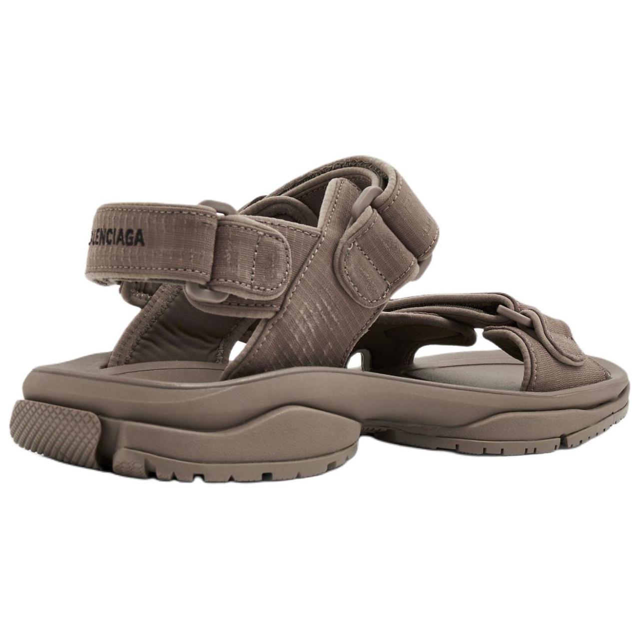 Shop (W) Sandales en Tissu Velcro Balenciaga Tourist ''Marron'' 706277W2CCA2000