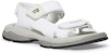 (W) Balenciaga Kasut Sandal Pelancong 'Putih Kelabu' 706277W2CCF1912
