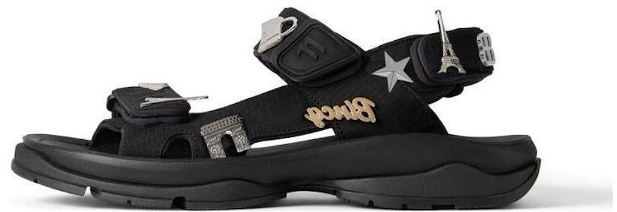 (W) Sandalia Balenciaga Tourist con Pins Negra 706277W2CCP1000 Buy (W) Sandalia Balenciaga Tourist con Pins Negra 706277W2CCP1000