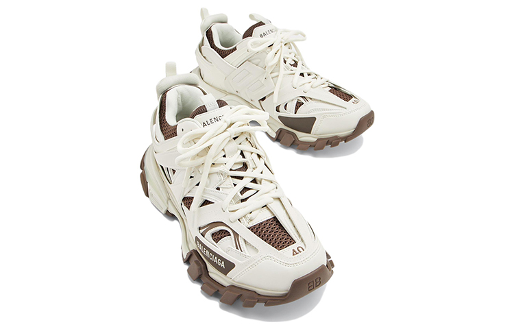 Shop (W) Balenciaga Track 1.0 Zapatillas 'Blanco Marrón' 542436W3AC11897