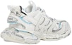 Shop (W) Balenciaga Track 1.0 Sneakers Biru Mesh dan Nylon Grafiti 'Putih' 542436W3SRA9014