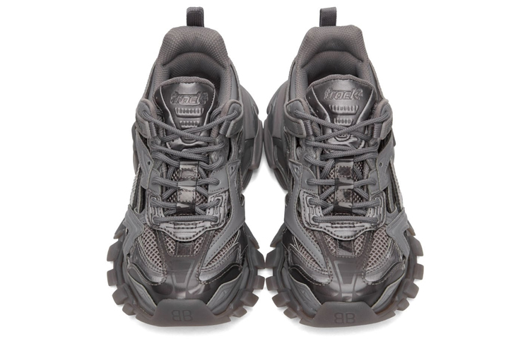 Lookbook 巴黎世家 Track 2.0 時尚休閒老爹鞋 女款 灰色