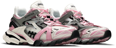 Balenciaga 巴黎世家 Track 2.0 老爹鞋 女款 灰白粉 Cheap Balenciaga 巴黎世家 Track 2.0 老爹鞋 女款 灰白粉
