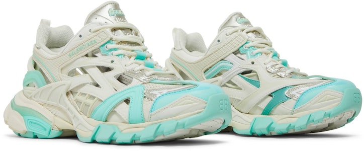 Balenciaga 巴黎世家 Track.2 簡約舒適 時尚老爹鞋 女款 白藍 Cheap Balenciaga 巴黎世家 Track.2 簡約舒適 時尚老爹鞋 女款 白藍