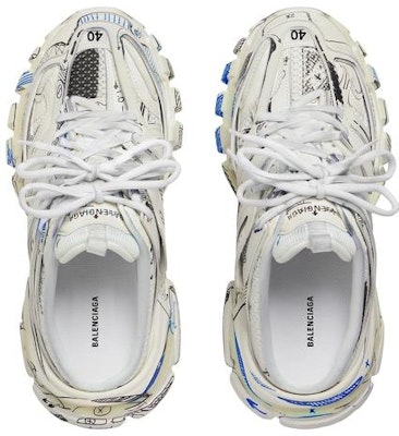 (W) 발렌시아가 트랙 3.0 뮬 '화이트 그래피티 블랙' 653813W3SRA9014 Order (W) 발렌시아가 트랙 3.0 뮬 '화이트 그래피티 블랙' 653813W3SRA9014