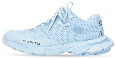 (Women) Balenciaga Track.3 Light Blue 700873W3RF14010 (Women) Balenciaga Track.3 Light Blue 700873W3RF14010