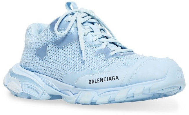 (Women) Balenciaga Track.3 Light Blue 700873W3RF14010 Order (Women) Balenciaga Track.3 Light Blue 700873W3RF14010