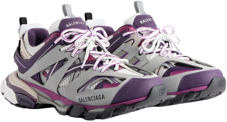 Balenciaga巴黎世家 Track 1.0 網布 厚底繫帶圓頭 老爹鞋 女款 紫色 Lookbook Balenciaga巴黎世家 Track 1.0 網布 厚底繫帶圓頭 老爹鞋 女款 紫色