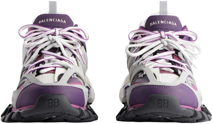 Balenciaga巴黎世家 Track 1.0 網布 厚底繫帶圓頭 老爹鞋 女款 紫色 Shop Balenciaga巴黎世家 Track 1.0 網布 厚底繫帶圓頭 老爹鞋 女款 紫色