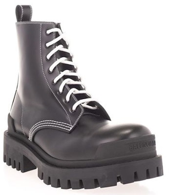 (W) バレンシアガ ストライク レースアップ ブーツ (黒) 590974WA9641070 Lookbook (W) バレンシアガ ストライク レースアップ ブーツ (黒) 590974WA9641070