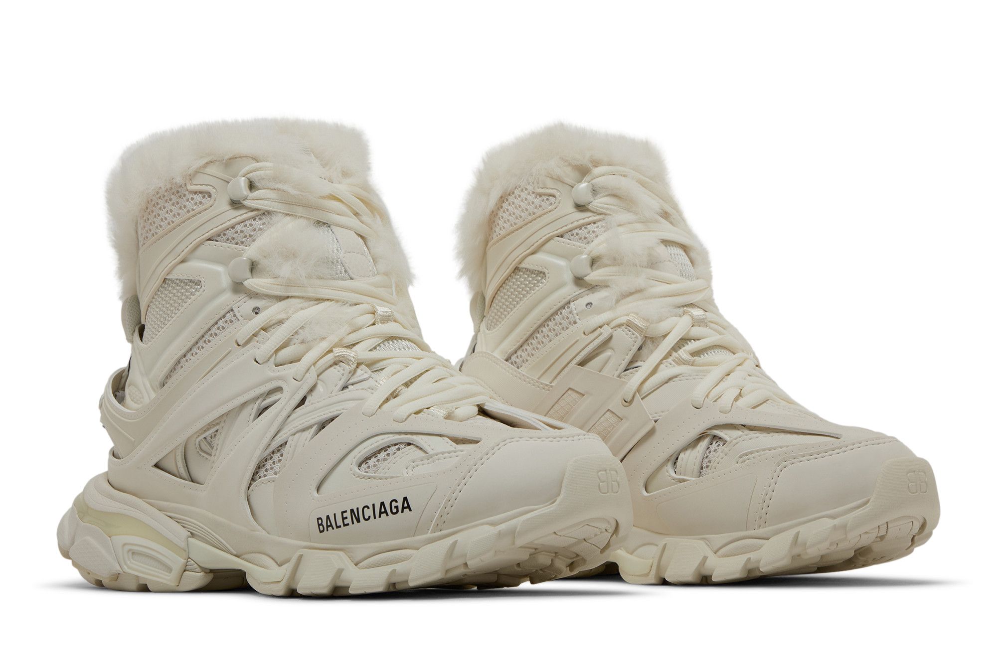 Cheap (W) Balenciaga Track Hike ''Kunstfell - Beige'' 668559-W3CQ2-9700