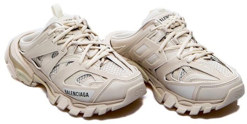 (W) Balenciaga Track Mule 'Beige' Lelaki/Perempuan Kasut Beige. 653813-W3DA3-9200 Lookbook (W) Balenciaga Track Mule 'Beige' Lelaki/Perempuan Kasut Beige. 653813-W3DA3-9200