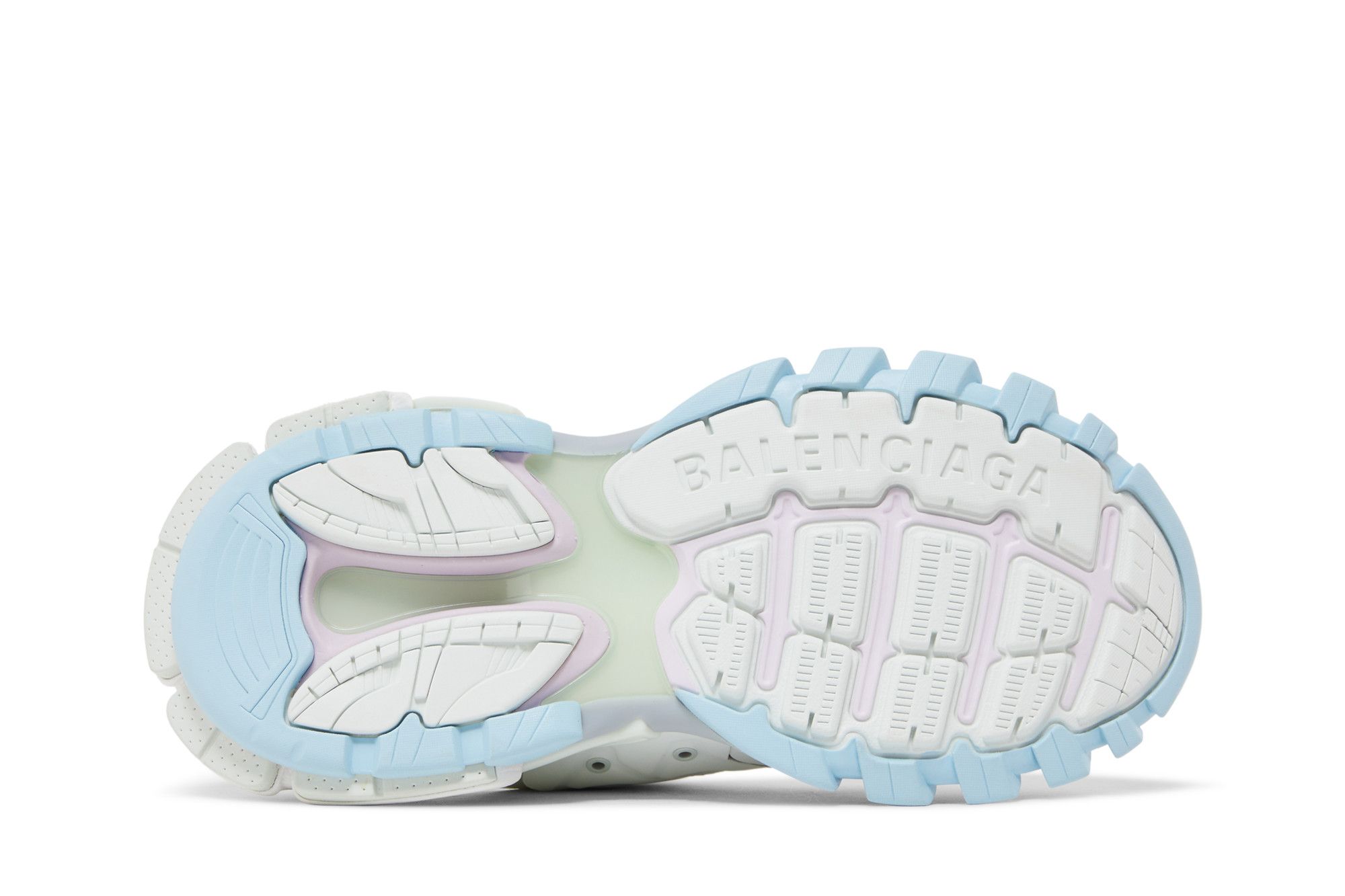 Shop (W) Balenciaga Track Mule ''Pastel Mix'' Sneakers 653813-W3DA7-9045