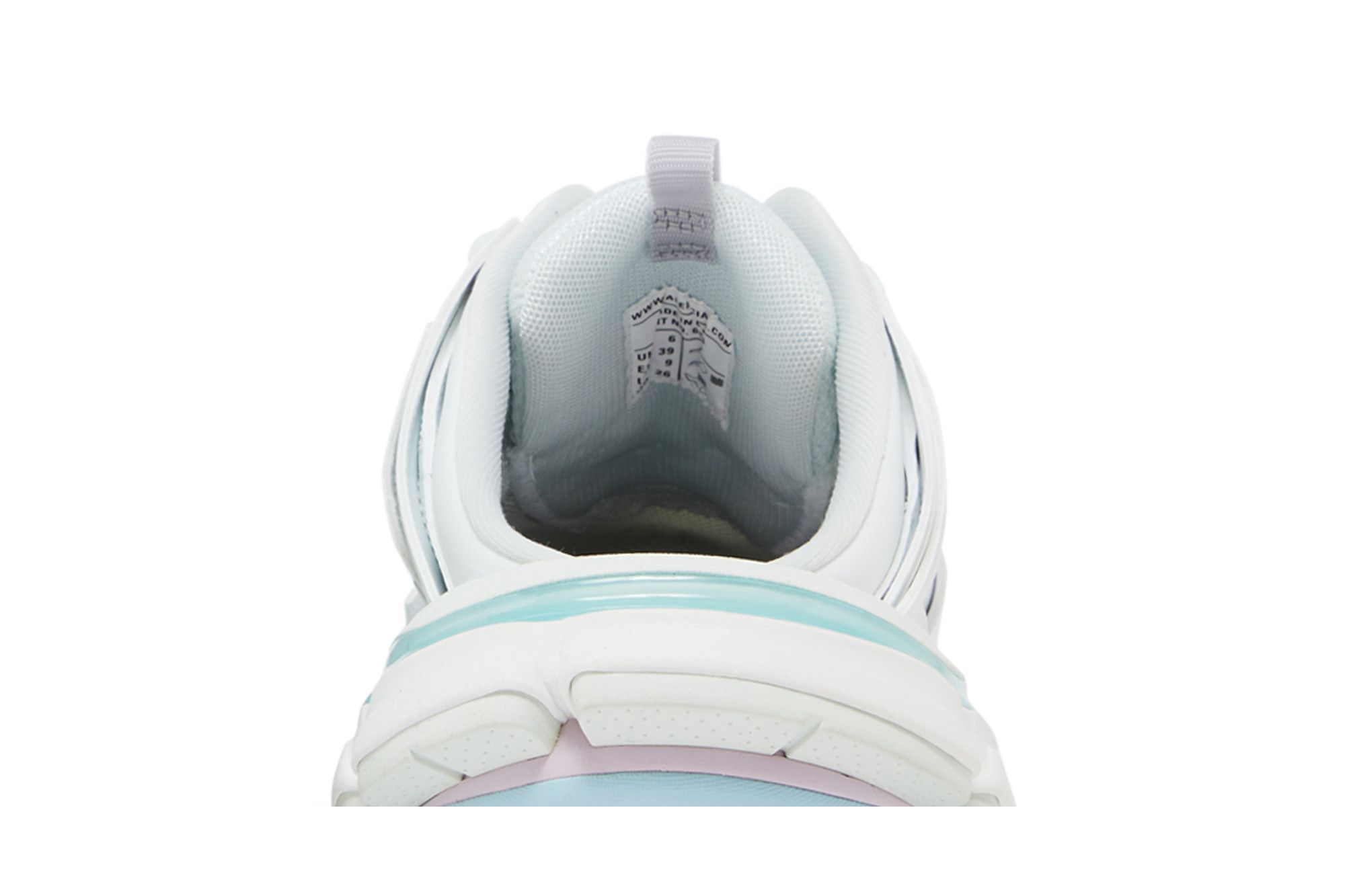 Sizing (W) Balenciaga Track Mule ''Pastel Mix'' Sneakers 653813-W3DA7-9045