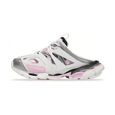 (W) Balenciaga Track Mule 'White Pink'